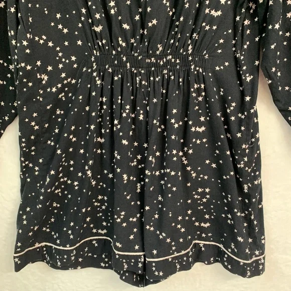 Victoria's Secret Star Print Sleep Short Romper Sz L - Picture 8 of 15